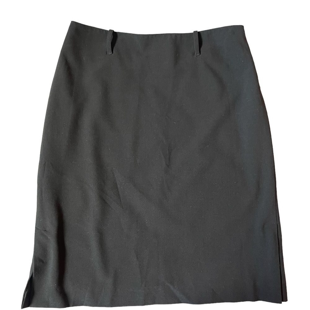 Max Studio Women’s Black Casual Side Zipper Pencil Skirt Size 6 Office Career